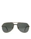 Dolce & Gabbana Gold Dg2106k Pilot Frame Tinted Lens Polarized Sunglasses
