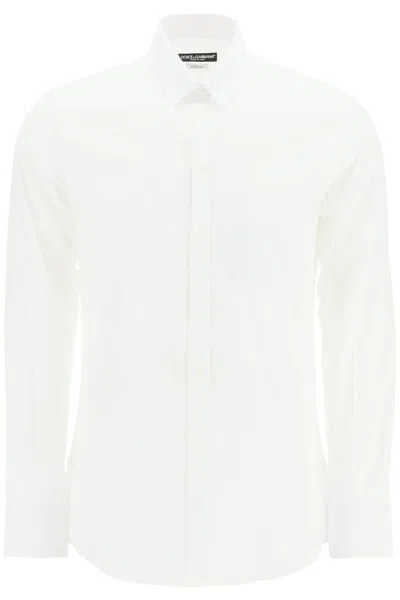 Dolce & Gabbana Gold Fit Poplin Shirt In White