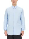 Dolce & Gabbana Long-sleeved Slim Shirt In Blue