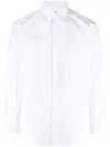 Dolce & Gabbana Slim Fit Long-sleeved Shirt In Stretch Cotton In White