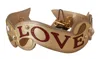 Dolce & Gabbana Gold Leather Love Patch Bag Shoulder Women's Strap In Gold