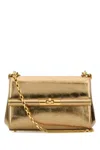 Dolce & Gabbana Rectangular Leather Mini Marlene Shoulder Bag In Oro