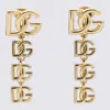 Dolce & Gabbana Gold Metal Multilogo Earrings