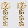 Dolce & Gabbana Gold Metal Multilogo Earrings