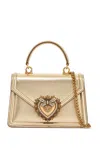 Dolce & Gabbana Small Devotion Metallic Top Handle Bag