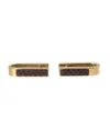 Dolce & Gabbana Gold Plated Metal Brass Pin Men Cufflinks In Gold