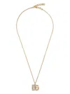 Dolce & Gabbana Gold Plated Necklace In Metallic