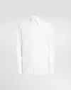 Dolce & Gabbana White Regular Solid Shirt In White