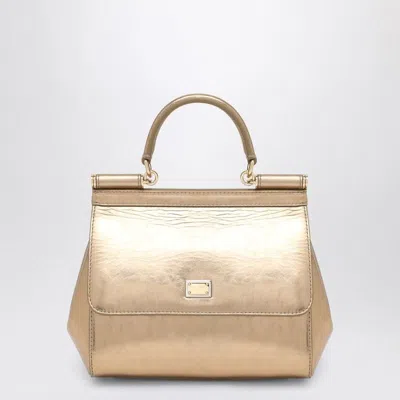 DOLCE & GABBANA DOLCE & GABBANA  GOLD SICILY MEDIUM HANDBAG