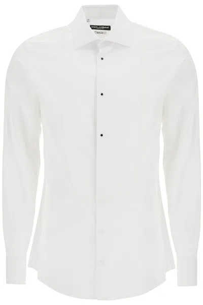 Dolce & Gabbana Gold Slim Fit Tuxedo In White