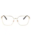 Dolce & Gabbana Gold Steel Glasses