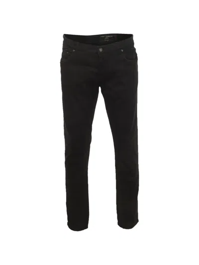 Pre-owned Dolce & Gabbana Gold Straight-fit Jeans In Black