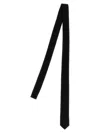 Dolce & Gabbana Black Tie With Single Loop On The Rear