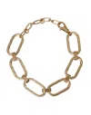 Dolce & Gabbana Gold Tone Brass Large Link Chain Jewelry Necklace In Gold