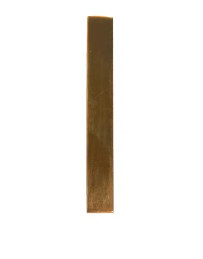 Dolce & Gabbana Gold Tone Brass Logo Branded Tie Clip Men's Bar