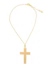 DOLCE & GABBANA GOLD TONE NECKLACE WITH CROSS PENDANT IN BRASS WOMAN
