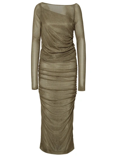 Dolce & Gabbana Gold Viscose Dress