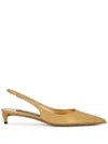 Dolce & Gabbana Golden Slingback Shoe With 3 Cm Heel In Multi