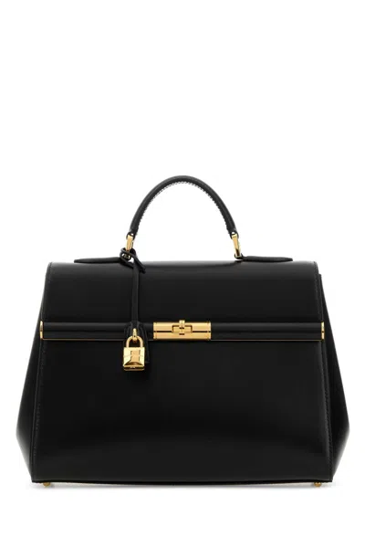 Dolce & Gabbana Gold-hardware Top Handle Top Handle Bag In Black
