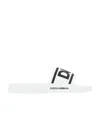 Dolce & Gabbana Gomma Pool Slides In White