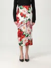 Dolce & Gabbana Floral Longuette Skirt Skirts White