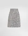 Dolce & Gabbana Crystal-embellished Midi Skirt In Multi