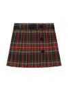 Dolce & Gabbana Tartan Pleated Mini Skirt (8-12+ Years) In Red