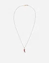 Dolce & Gabbana Good Luck Pendant In Enamelled Yellow Gold In Gold