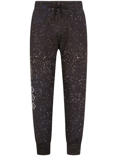 Dolce & Gabbana Goodgame-print Drawstring Track Pants In Brown