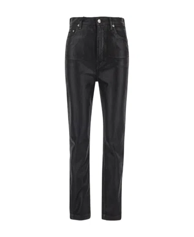 Dolce & Gabbana Grace Coated Denim Skinny Jeans In Black