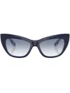 Dolce & Gabbana Gradient Cat-eye Sunglasses In Blau