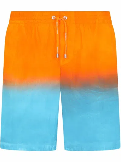 Dolce & Gabbana Gradient-effect Swimming Shorts In Blue