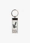 Dolce & Gabbana Key Ring With Crossover `dg` Logo In White