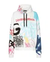 Dolce & Gabbana Loom 56 Felpa Stampa Graffiti Colorata In White
