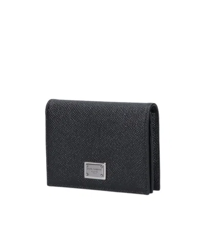 DOLCE & GABBANA DOLCE  GABBANA LOGO PLAQUE BIFOLD WALLET