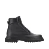 Dolce & Gabbana Grained Leather Lace-up Ankle Boots