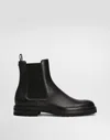 Dolce & Gabbana Leather Boots In Black
