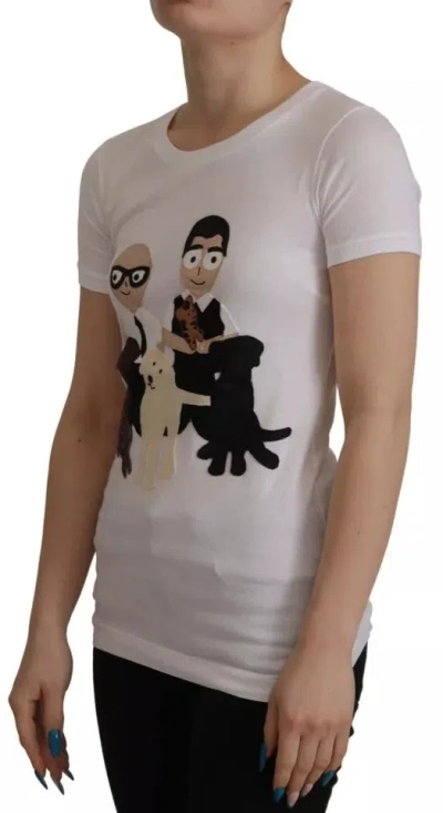 DOLCE & GABBANA DOLCE & GABBANA GRAPHIC PATCH COTTON T-SHIRT