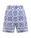 Dolce & Gabbana Majolica Print Tailored Shorts