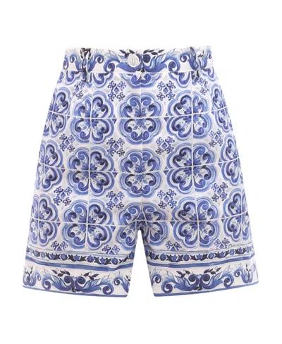 DOLCE & GABBANA GRAPHIC-PRINT A-LINE SKIRT