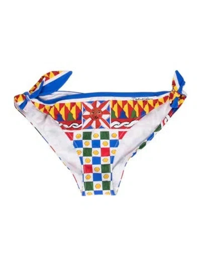 Pre-owned Dolce & Gabbana Graphic Print Bottoms In Multi