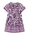 Dolce & Gabbana Graphic-print Cotton Dress In Purple