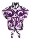 Dolce & Gabbana Cotton Shirt With Maiolica Print
