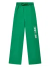 Dolce & Gabbana Graphic-print Cotton Track Pants In Green