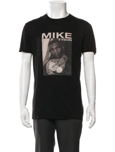 Pre-owned Dolce & Gabbana Graphic Print Crew Neck T-shirt In Black