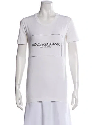 Pre-owned Dolce & Gabbana Graphic Print Crew Neck T-shirt In Multi