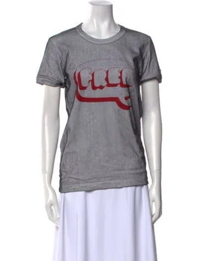 Pre-owned Dolce & Gabbana Graphic Print Crew Neck T-shirt W/ Tags In Multi