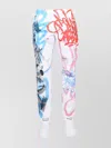 Dolce & Gabbana Spray-paint Graffiti Print Loose Jeans