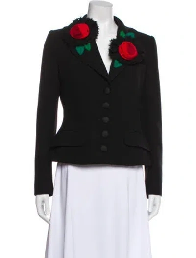 Pre-owned Dolce & Gabbana Graphic Print Evening Jacket W/ Tags In Black