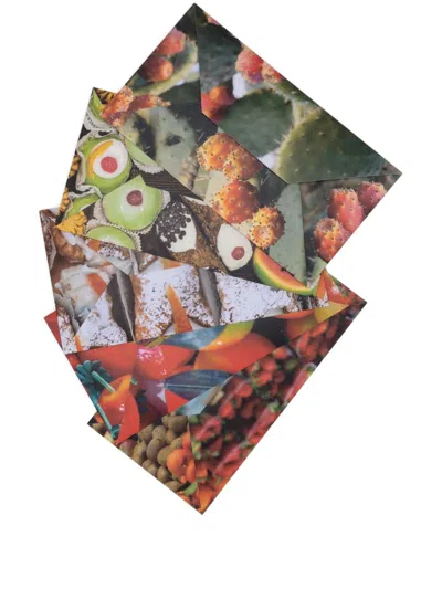 Dolce & Gabbana Graphic-print Greeting Cards (set Of Five) In Green
